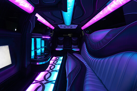 Limo services comfortable seatings