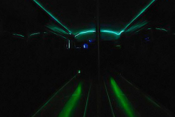 30-passenger party bus ligthing